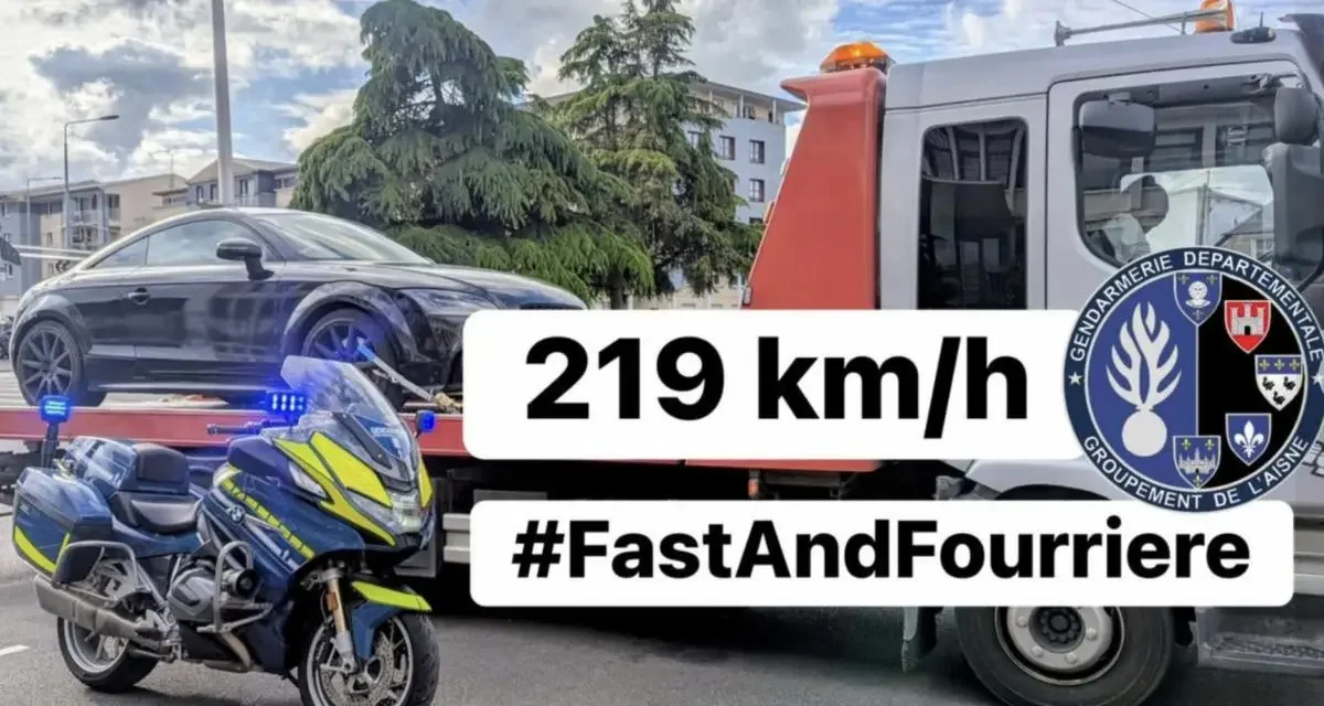 Flashé en grand excès de vitesse à 219 km/h : « Il tente de ralentir à la vue des gendarmes »… Trop tard