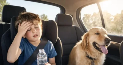 Laisser un enfant ou un chien dans une voiture peut coûter très cher… jusqu’à 100 000 € d’amende et 7 ans de prison