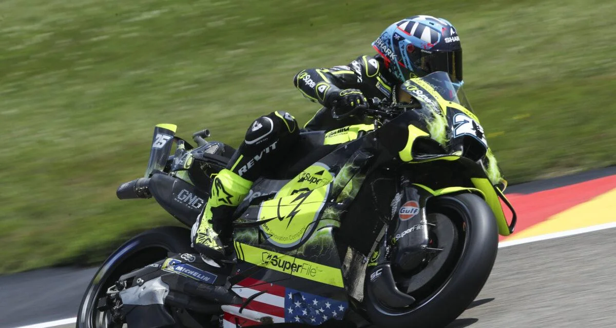 GP d'Allemagne : Fernandez en feu, Aprilia en tête des premiers essais au Saschenring