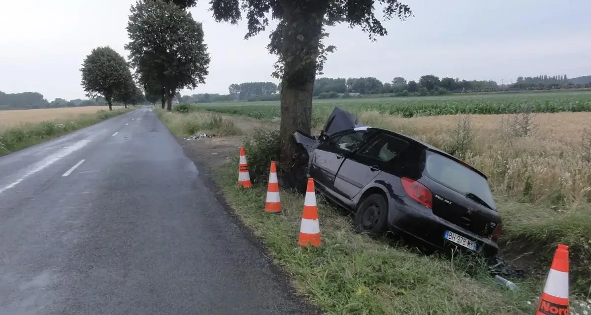 Après une sortie de route, cette voiture est abandonnée et lance un mystère