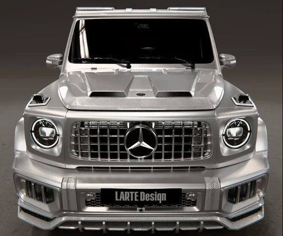 Larte design personnalise un Mercedes-AMG G 63 couleur argent, du très haut de gamme