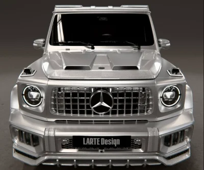 Larte design personnalise un Mercedes-AMG G 63 couleur argent, du très haut de gamme