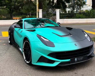Marseille : Novitec prépare la Ferrari F12 N-Largo bicolore d'Aubameyang