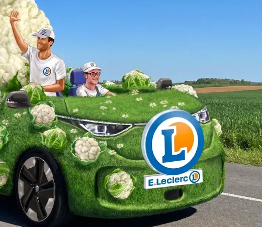 E. Leclerc recherche un conducteur pour sa voiture chou-fleur de la caravane du Tour de France 2026