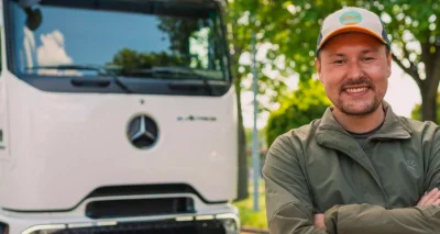 Le tour du monde en 80 recharges, le défi de ce chauffeur routier en eActros 600 de Mercedes-Benz Trucks