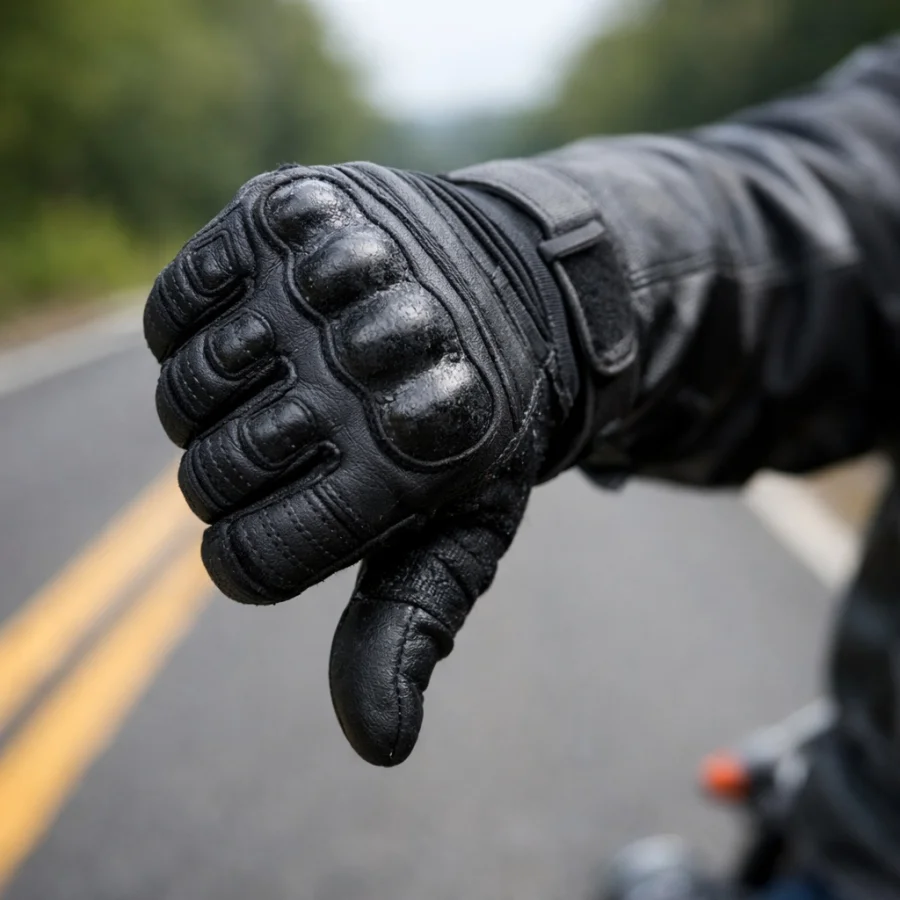 Vous avez déjà vu un motard tendre le pouce vers le bas ? Voici ce que cela veut dire
