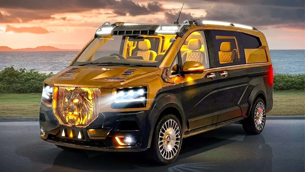 À côté de cette Mercedes Classe V, beaucoup de préparations paraissent raisonnables
