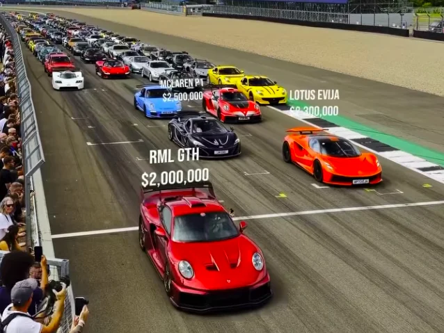Silverstone : La valeur total des voitures engagées sur le "Secret Meet" est d'environ 350 millions d'euros
