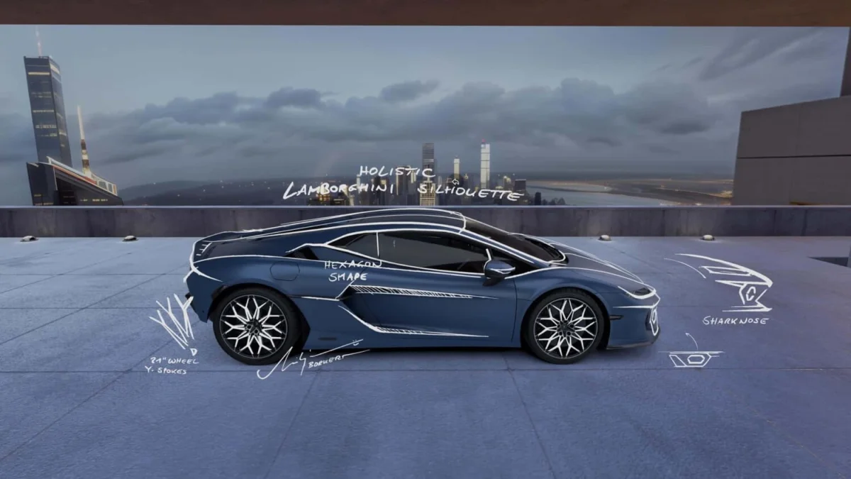 Cette application permet de démonter virtuellement une Lamborghini depuis son salon
