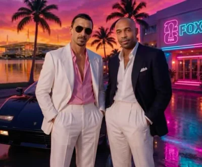 Quand Zlatan s'imagine en flic de Miami en Ferrari noire avec son compère Thierry Henry
