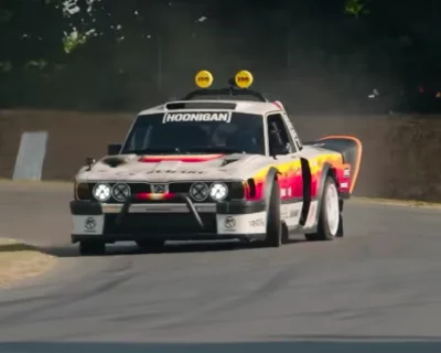Goodwood : La légende du rallye Travis Pastrana au volant d'une Subaru de 670 chevaux