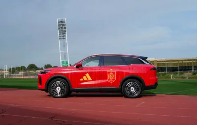 Voici la voiture de l'Espagne championne du monde et elle est Made in Spain