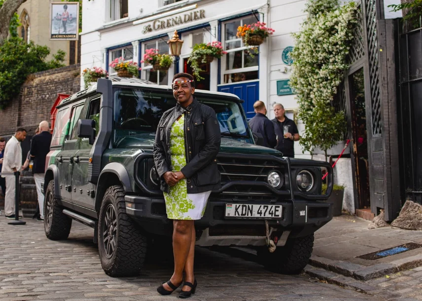 Elle conduit un INEOS Grenadier du Kenya jusqu'à Londres, soit 45.000 km, en 122 jours