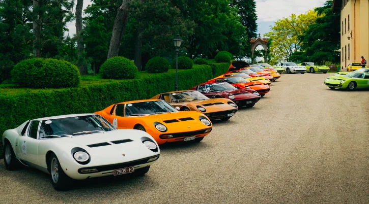 Une quarantaine de Lamborghini Miura réunies, un record au Concours d’Élégance Pebble Beach