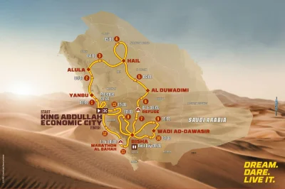 Le parcours du Dakar 2027 présenté, le plus long en Arabie saoudite
