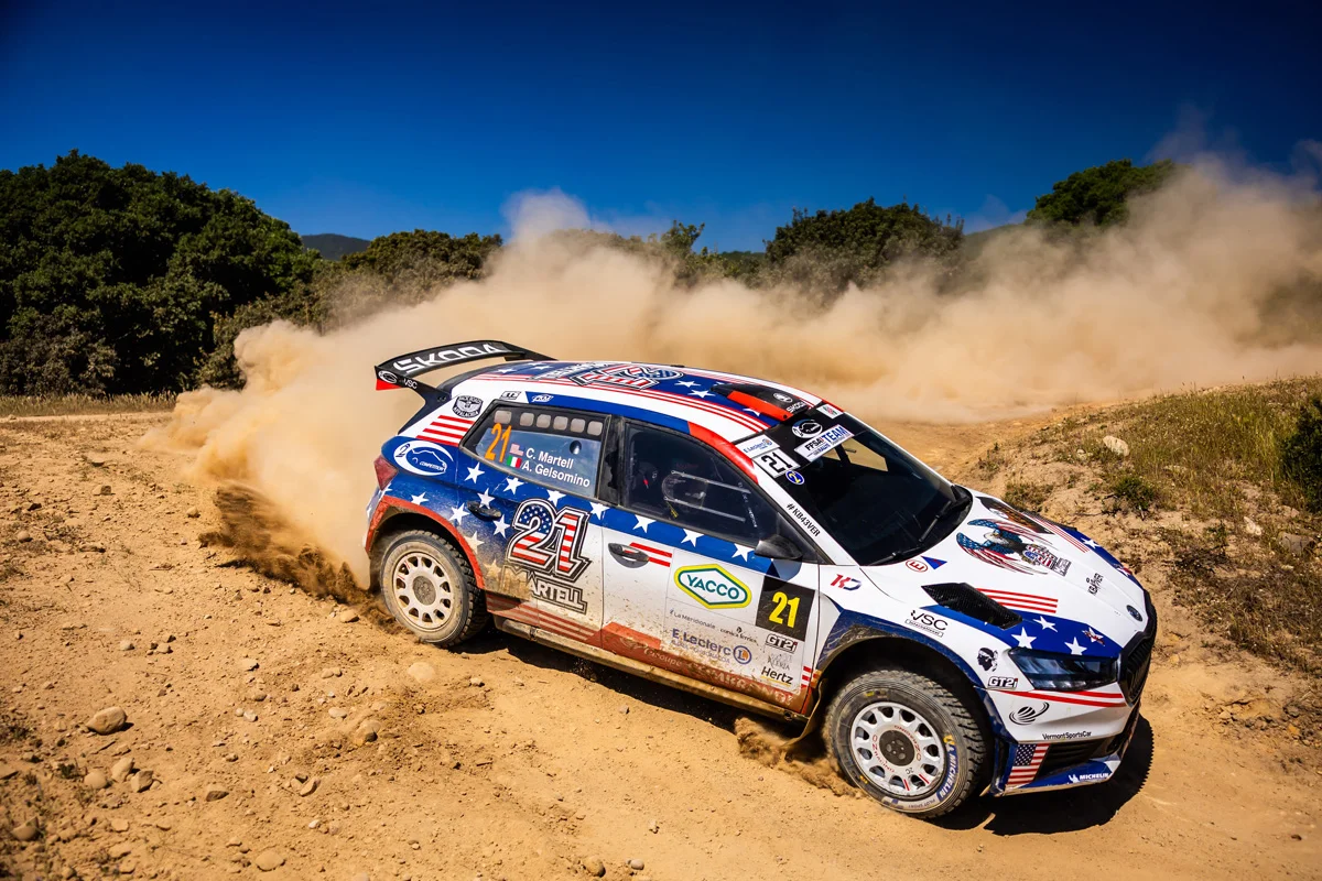 Rallye Terre d’Aléria – ES8 : Martell et Gelsomino toujours en tête, Rumeau et Amblard maintiennent la pression
