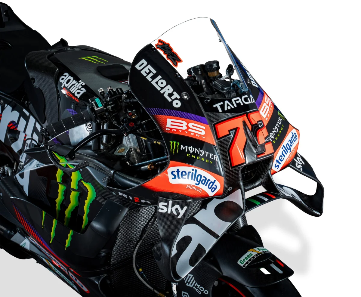 Les Aprilia changent de look et accueillent le logo de Monster Energy