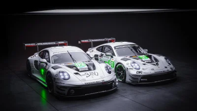 Porsche avec une livrée hommage pour ses deux 911 GT3 aux 24H du Mans