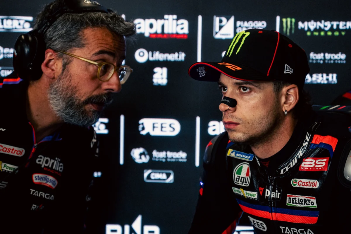 Aprilia regrette un incident fratricide en Hongrie : « On a l’air stupides »