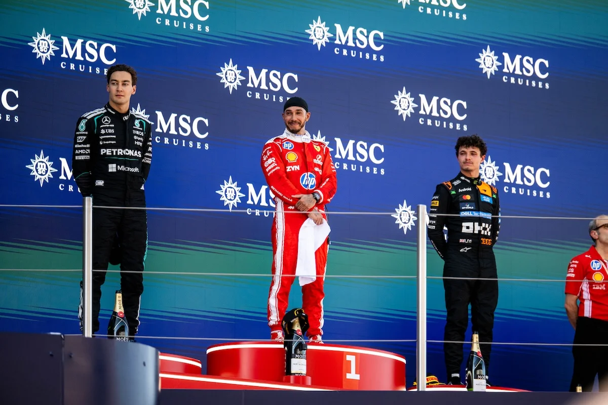Hamilton, Russell et Norris : Le premier podium 100% britannique en 58 ans