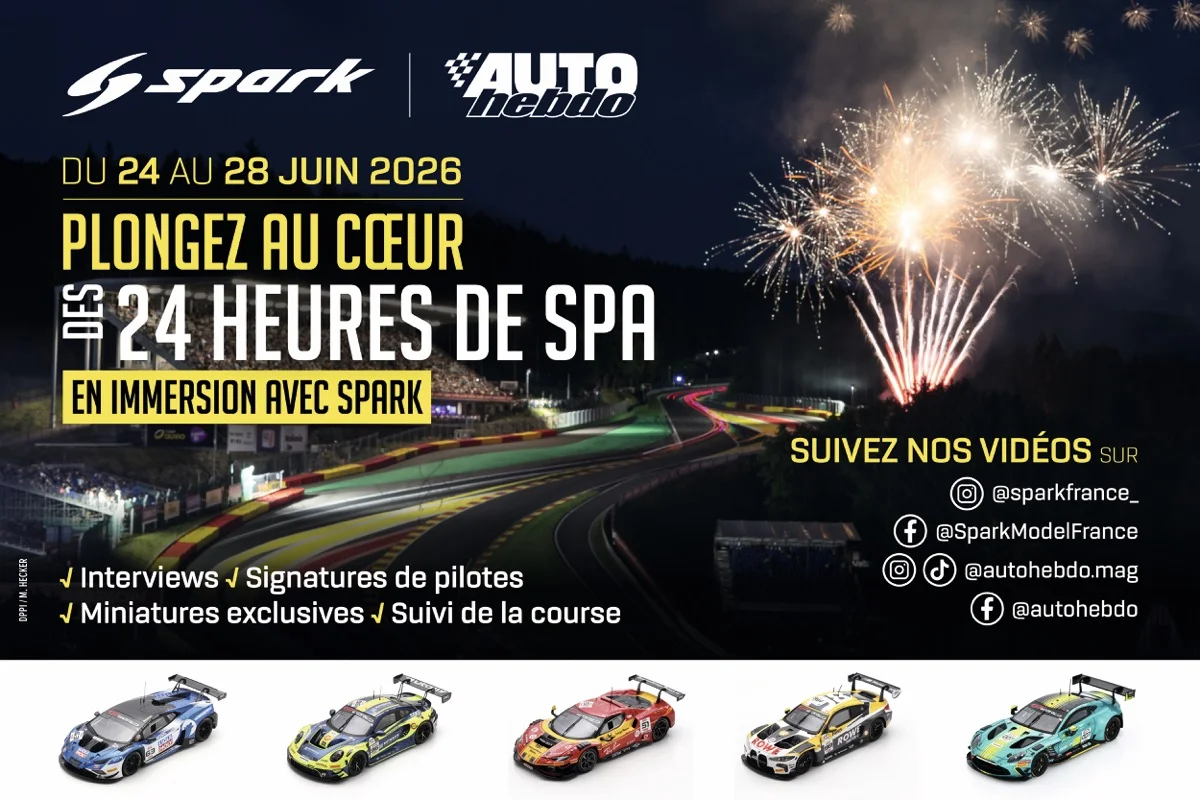 Vivez les 24 Heures de Spa de l’intérieur avec Spark et AUTOhebdo