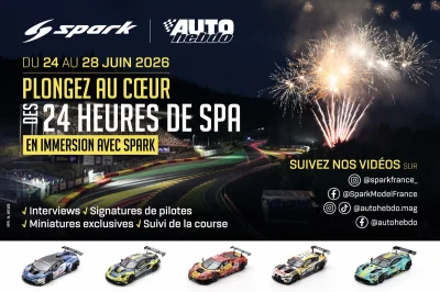 Vivez les 24 Heures de Spa de l’intérieur avec Spark et AUTOhebdo