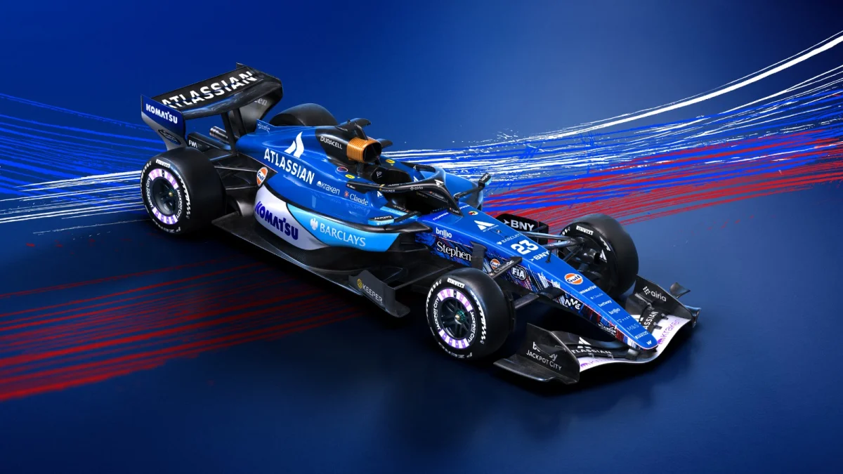 Williams avec une livrée spéciale britannique à Silverstone
