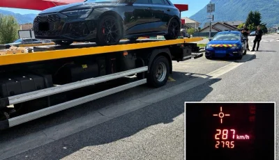 Nouveau record français d'excès de vitesse, en Audi RS3 ?