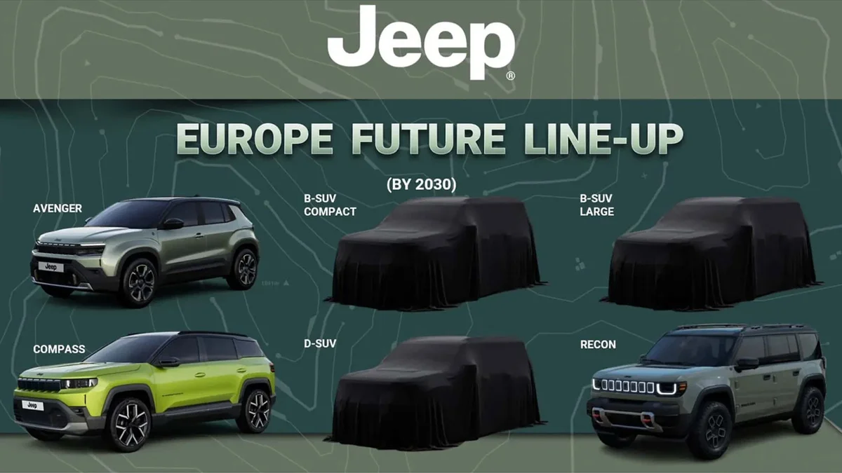 Jeep annonce trois nouveaux modèles pour l'Europe, avec une surprise venue de Chine