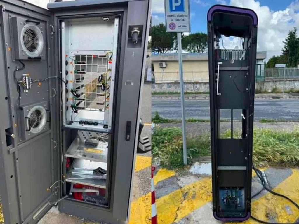 Les voleurs font maintenant bien pire que couper les câbles des stations de recharge rapide