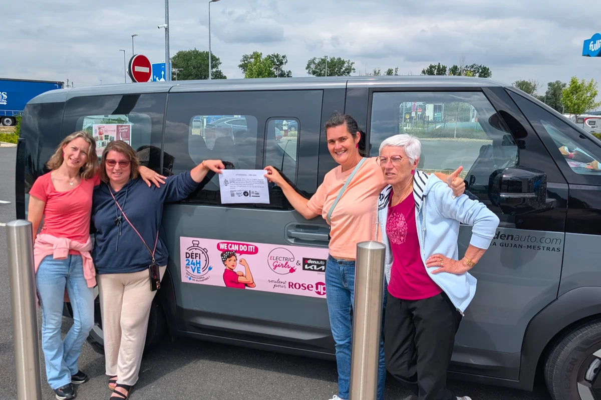 Témoignage – cet équipage 100 % féminin a participé au Défi 24 h en Kia PV5 pour une très bonne cause