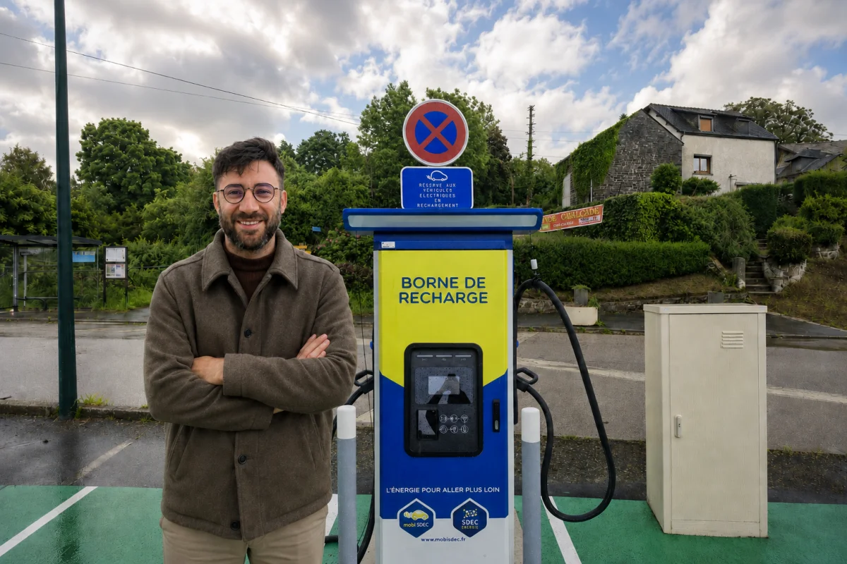 Le maire de ce village normand mise sur les bornes de recharge pour dynamiser sa commune
