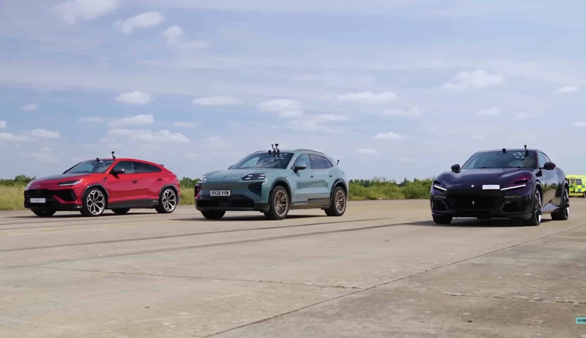 Le Porsche Cayenne électrique face à Ferrari, c’est pas du jeu