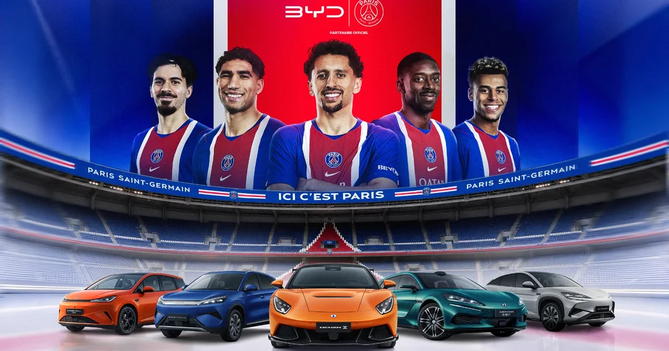 BYD s’offre le PSG, mais le constructeur chinois soutient aussi son concurrent !