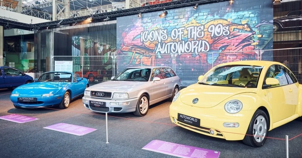 Ne manquez pas la délicieuse exposition des meilleures voitures des années 90 à l’Autoworld de Bruxelles