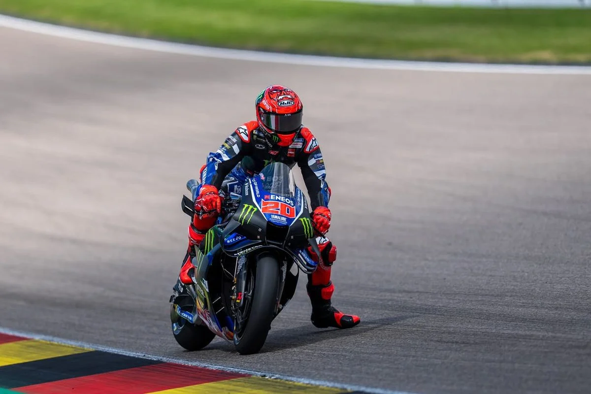 Fabio Quartararo souriant en Allemagne : « C'était une bonne course »