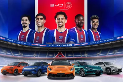 BYD devient sponsor du PSG