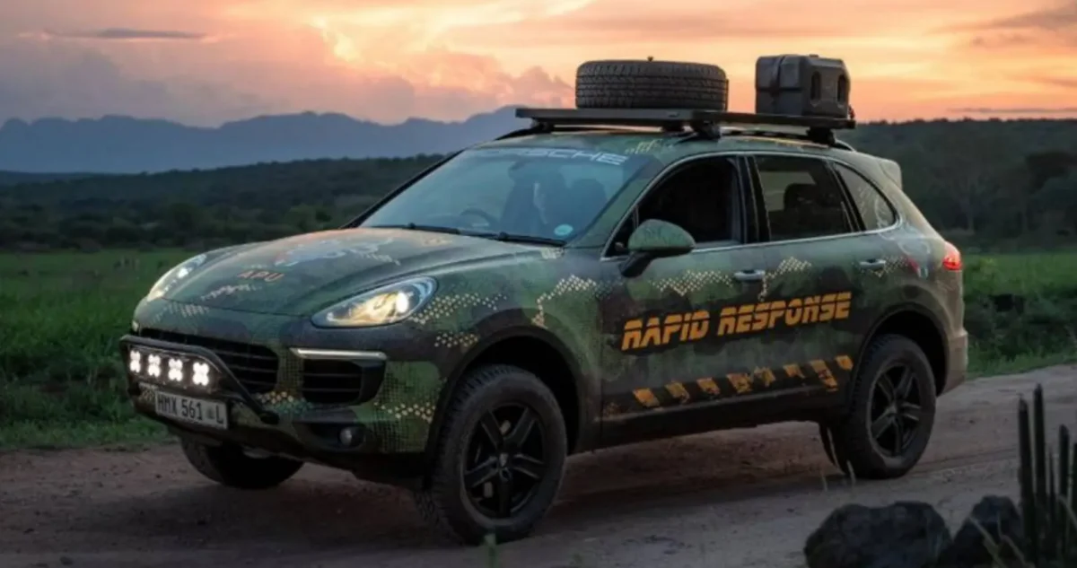 Un Cayenne au service des Black Mambas anti-braconnage