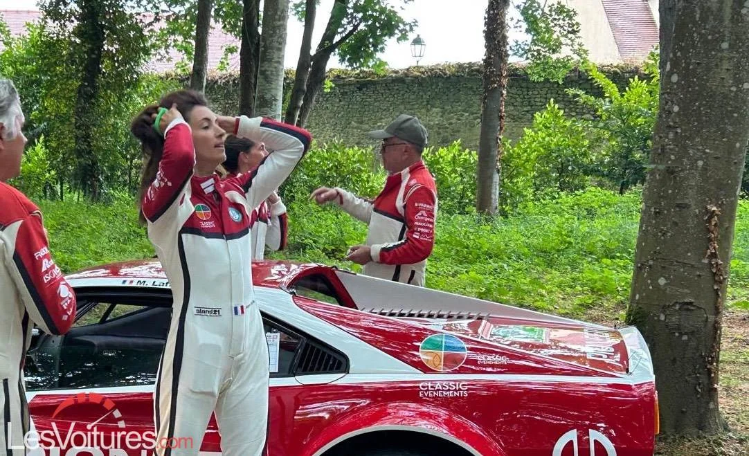 Tour Auto : Margot Laffite enflamme le rallye au volant de la Ferrari 308 Michelotto