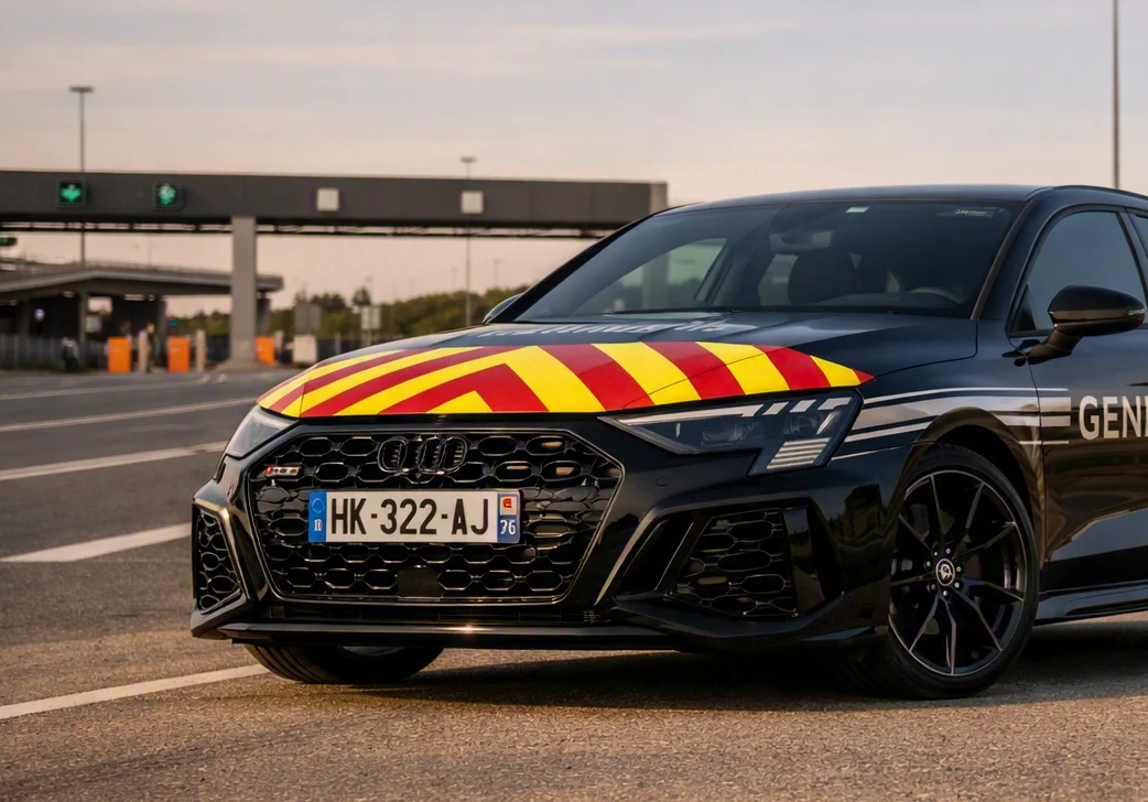 Vidéo : la Gendarmerie nationale déploie une Audi RS 3 saisie à un bandit