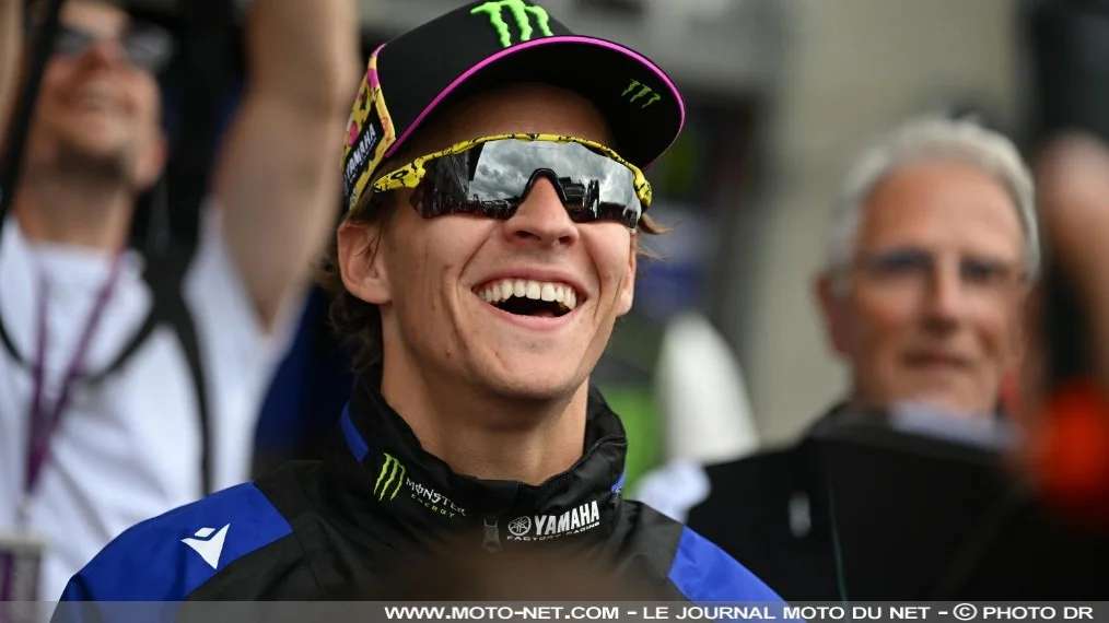 Fabio Quartararo dompte l'avant de la Yamaha V4 en France