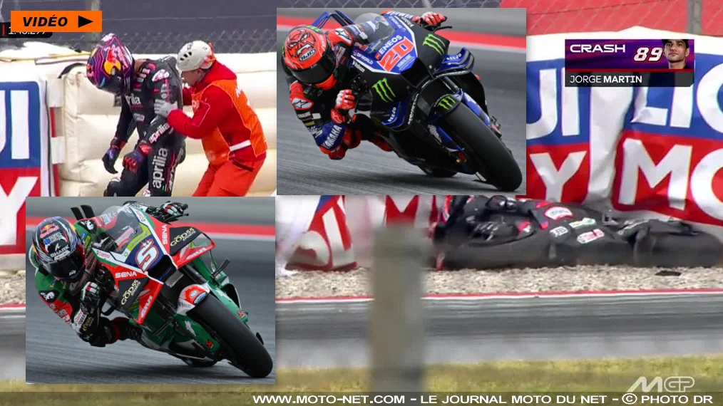 Zarco et Quartararo en Q2 en Catalogne, Martin proche de la catastrophe