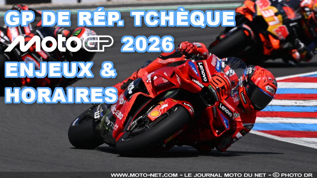 Horaires du Grand Prix de Rép. Tchèque MotoGP 2026 à Brno
