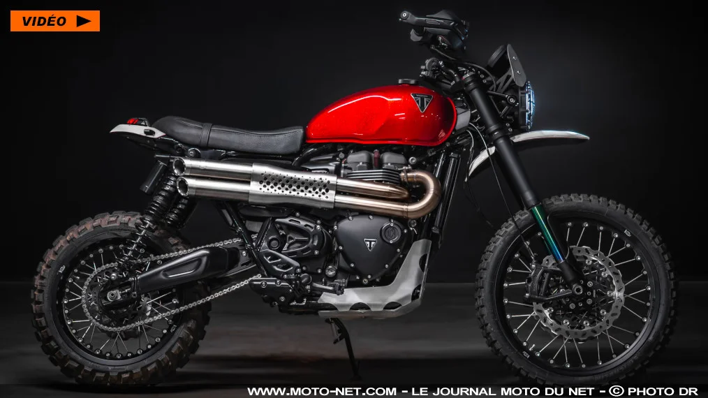 Les Bleus voient rouge avec le Scrambler 'Red Dust' de FCR Original