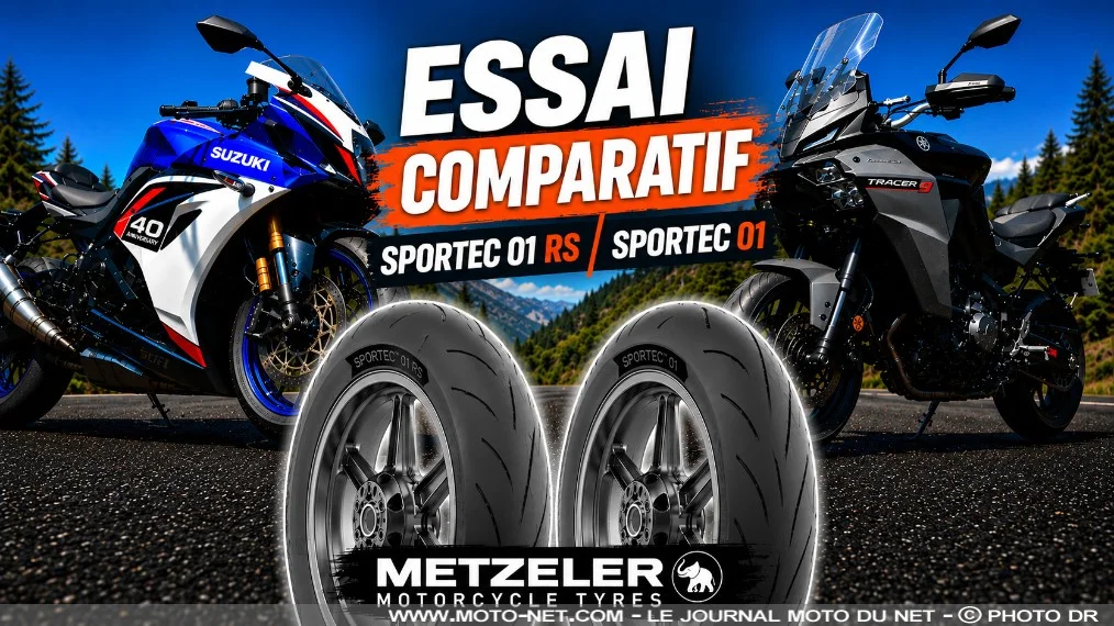 Essai vidéo des Metzeler Sportec 01 et Sportec 01 RS
