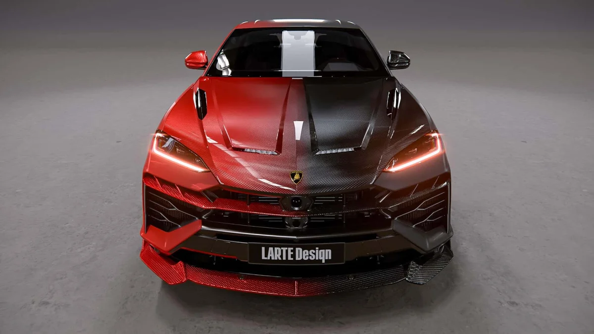 Larte transforme le Lamborghini Urus SE avec de la fibre de carbone bicolore