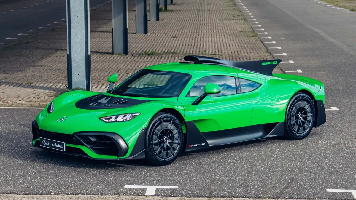 La Mercedes-AMG One verte de 1 063 est à vendre pour 3 millions d'euros