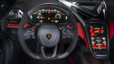 L'intérieur de la Lamborghini Fenomeno Roadster