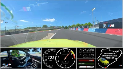 À bord de la BMW M2 battant son propre record au Nürburgring
