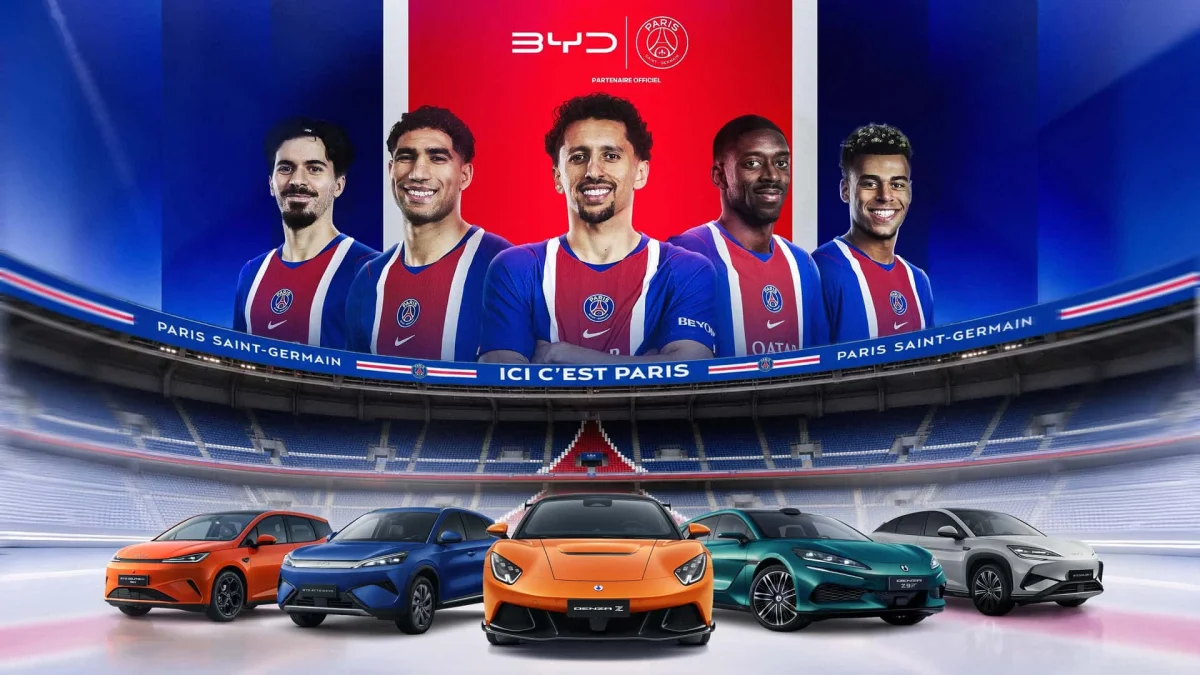 BYD devient le partenaire automobile officiel du Paris Saint-Germain jusqu’en 2029